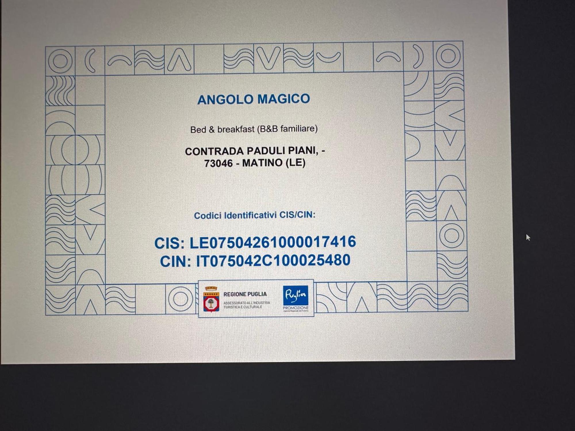 B&B Angolo Magico ปาราบิตา ภายนอก รูปภาพ